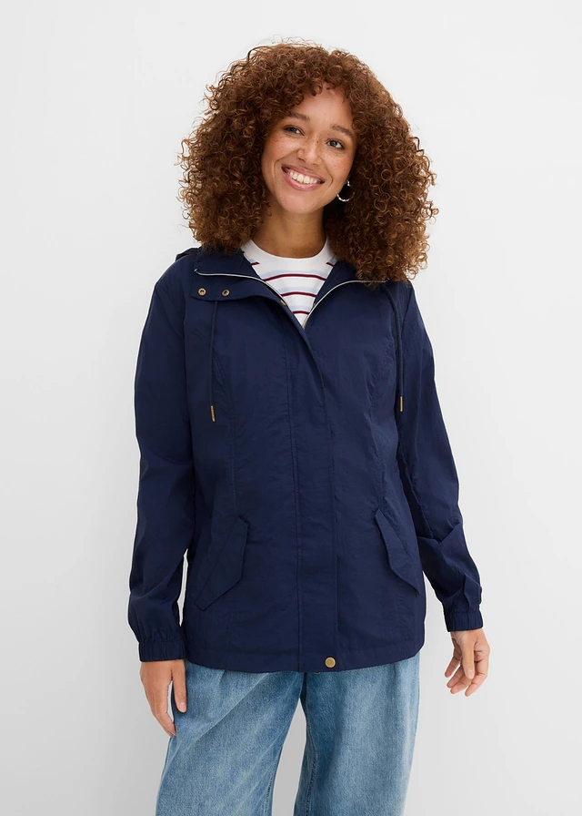 Zeer lichte tussenjas, Kleur: donkerblauw