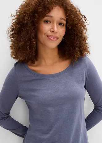 Longsleeve van puur katoen • indigo • bonprix online shop