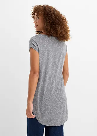 Longshirt in een viscosemix • grijs multi • bonprix online shop