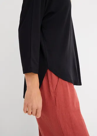 T-shirt fluide • noir • Boutique bonprix