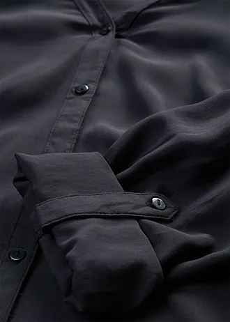 Chemisier fluide en viscose • noir • Boutique bonprix