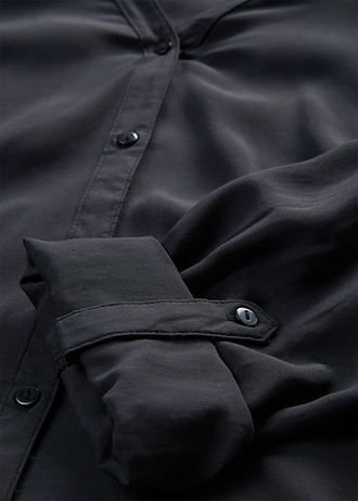 Lekka bluzka z lejącej wiskozy • czarny • sklep bonprix