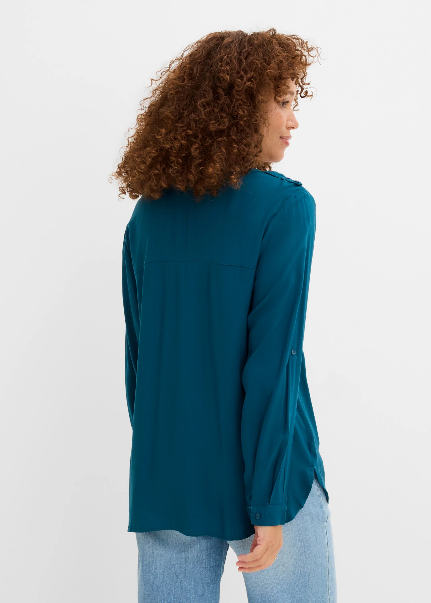 Tuniek van zachte viscose • blauwpetrol • bonprix online shop