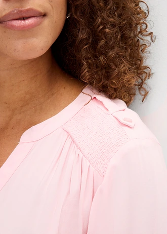 Tuniková halenka z měkké viskózy • pudrově růžová • bonprix obchod