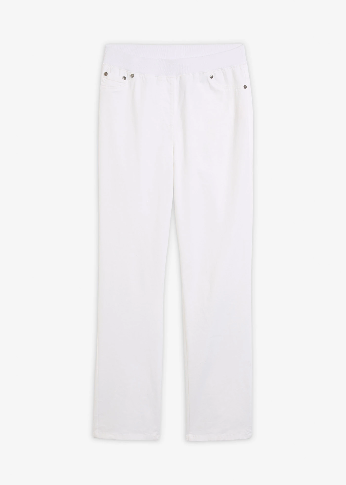 Twill broek van elastisch katoen • wit • bonprix online shop
