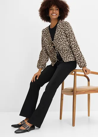 Jean bootcut taille mi-haute, sculptant • noir denim • Boutique bonprix