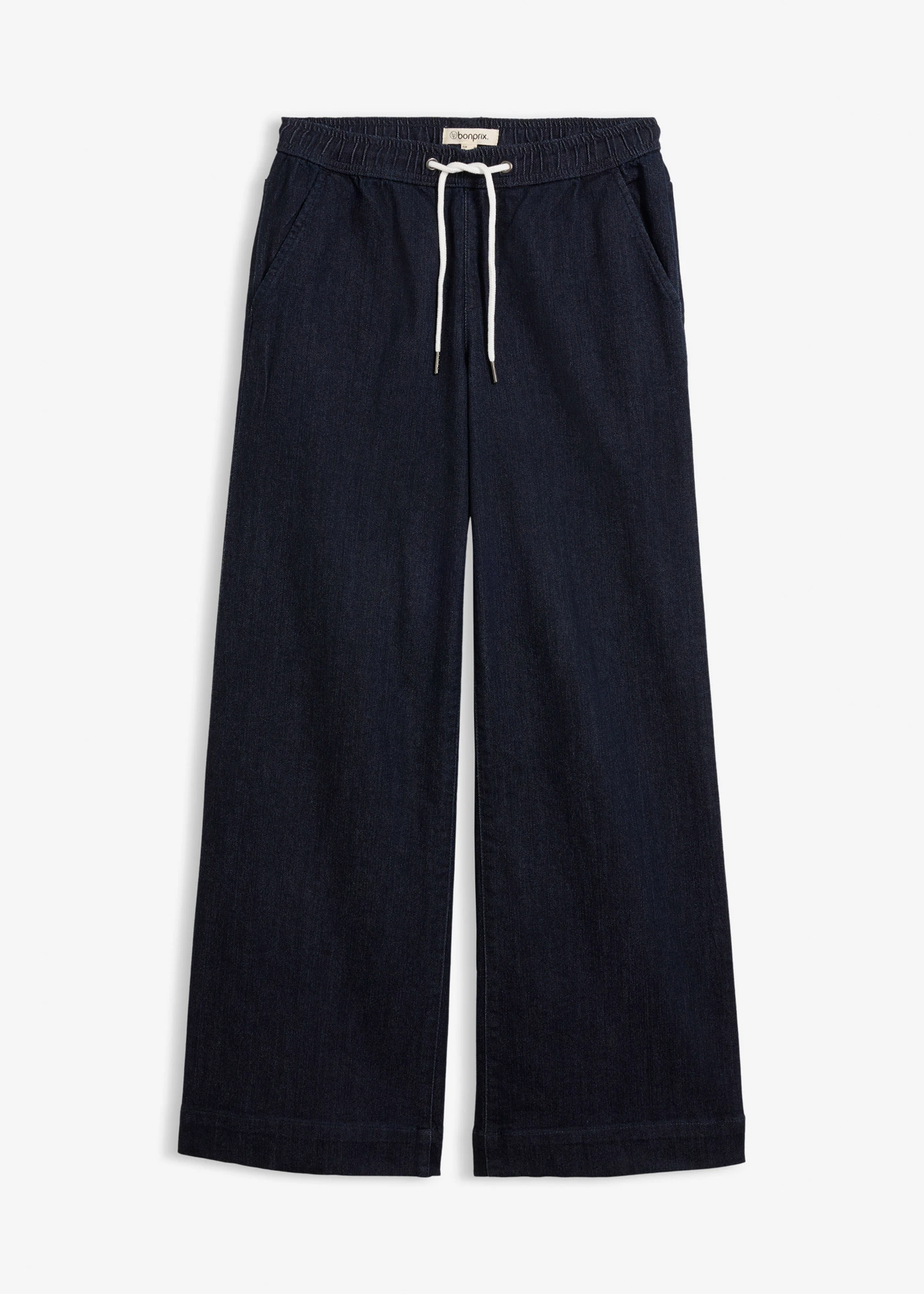 Strečové džíny Wide Leg, Mid Waist • tmavě modrý denim • bonprix obchod