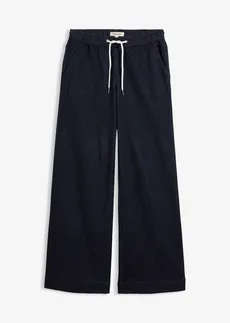 Strečové džíny Wide Leg, Mid Waist, barva: tmavě modrý denim