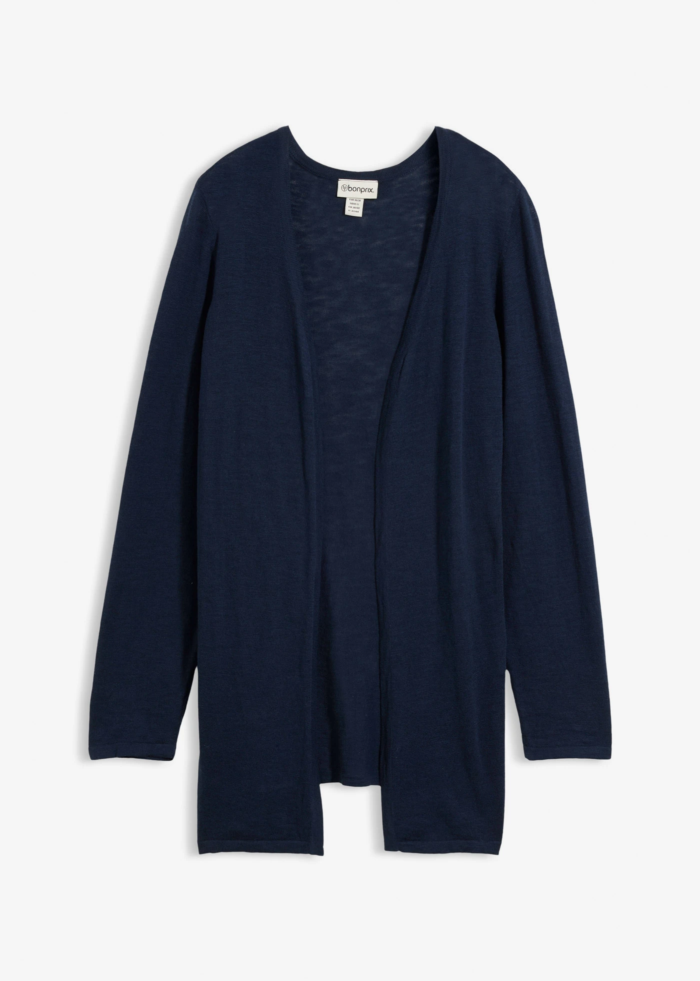 Gebreid vest van slub garen • donkerblauw • bonprix online shop