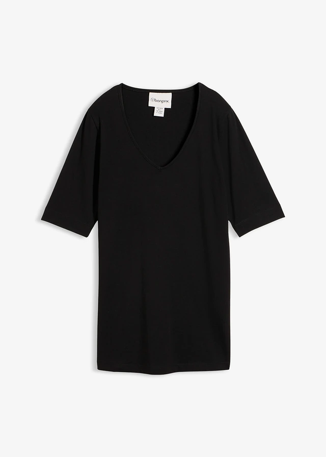 T-shirt long et ajusté