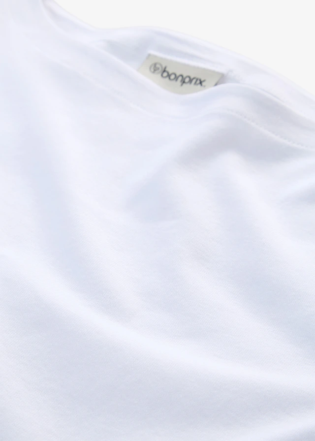 T-shirt manches longues 100% coton • blanc • product-page.page-title-suffix