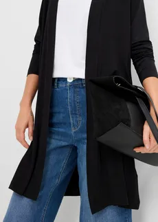 Gilet long et doux • noir • Boutique bonprix