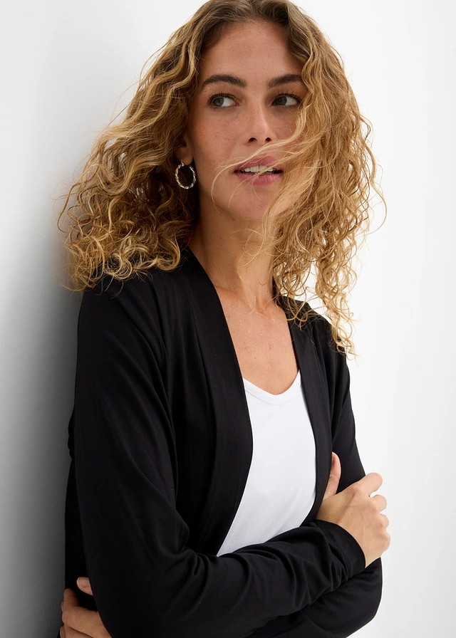 Gilet long et doux • noir • product-page.page-title-suffix