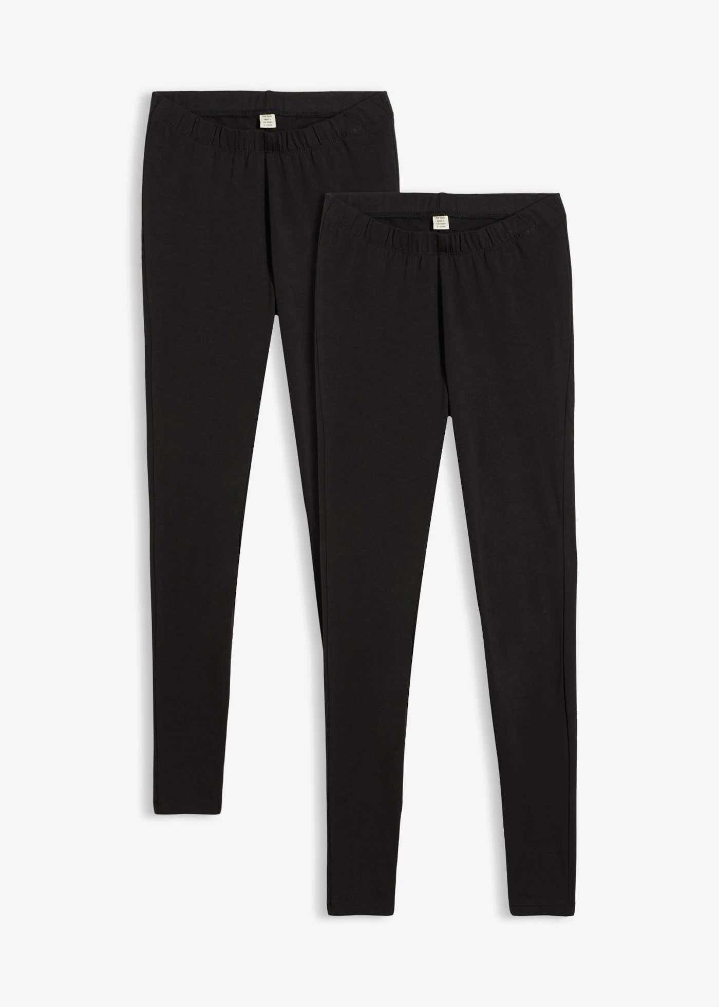 Legging (2 db-os csomag) • fekete + fekete • bonprix áruház