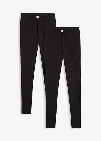 Legging (set van 2), Kleur: zwart