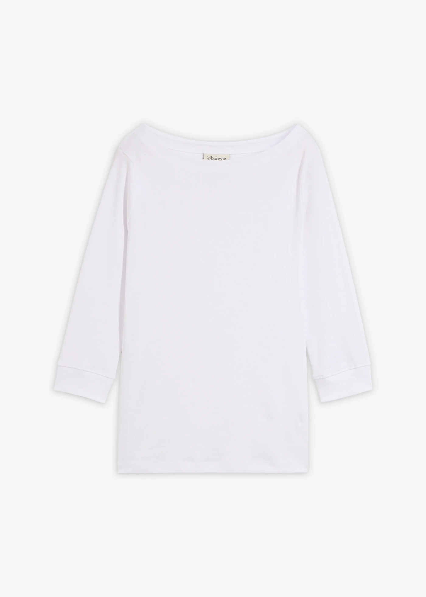 Bluzka z długim rękawem z czystej bawełny organicznej • biały • sklep bonprix