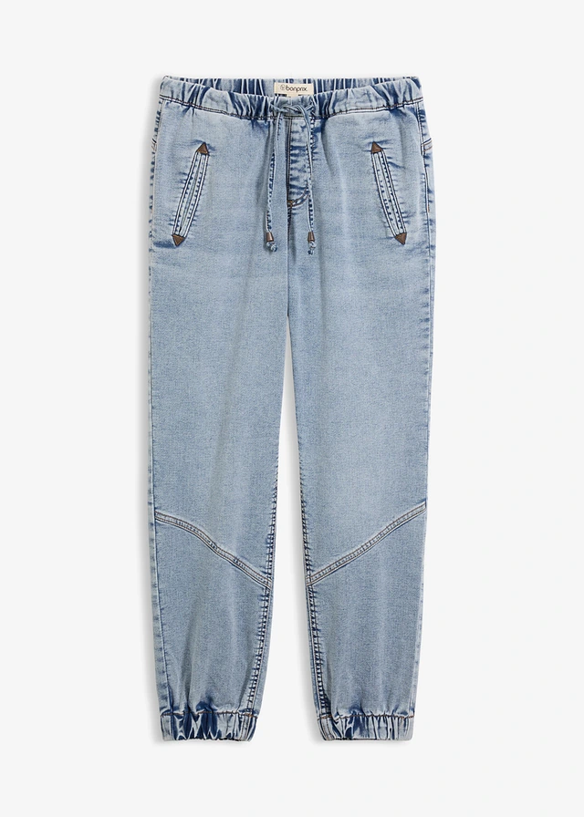 Stretch jegging, Kleur: blauw washed