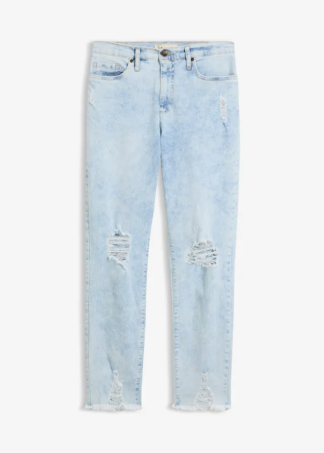 Jean Mom taille haute avec effets destroy