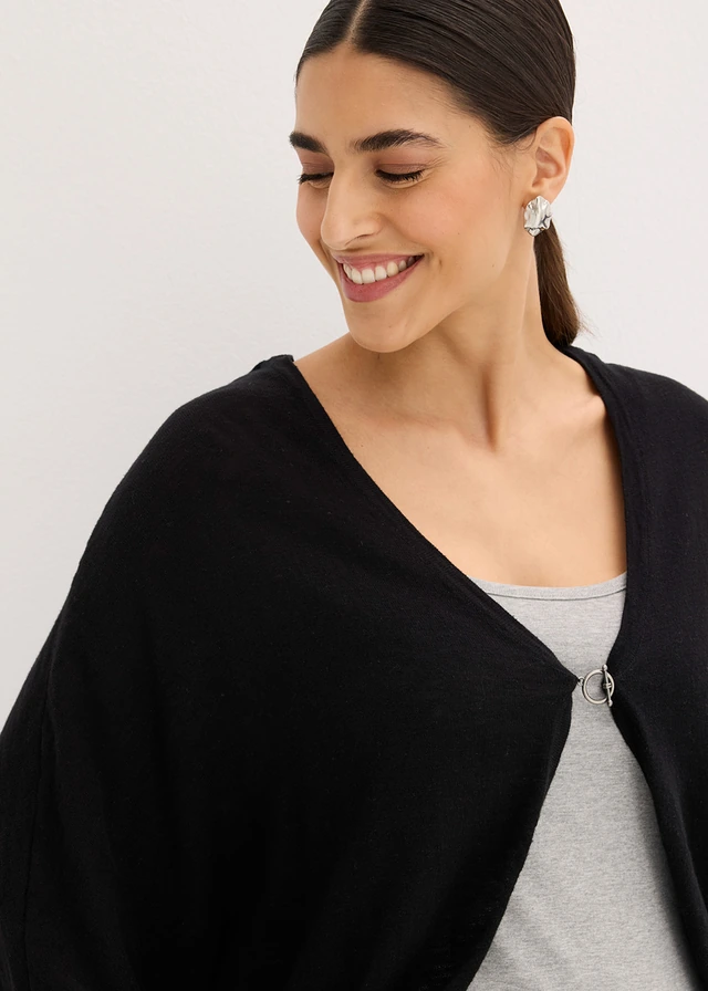 Gilet en fine maille 100% coton • noir • product-page.page-title-suffix