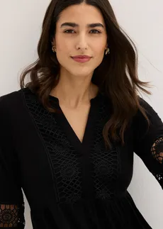 Tunikové šaty z měkké viskózy • černá • bonprix obchod