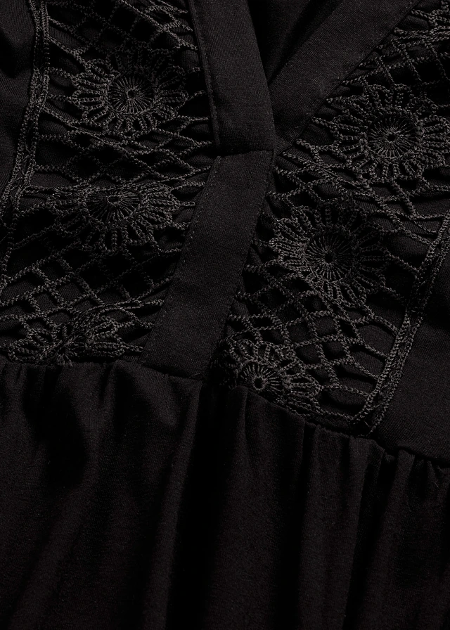 Tuniekjurk van zachte viscose • zwart • product-page.page-title-suffix