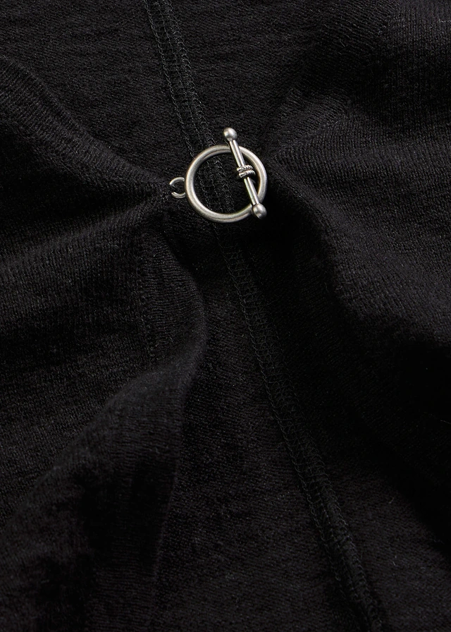 Gilet en fine maille 100% coton • noir • product-page.page-title-suffix