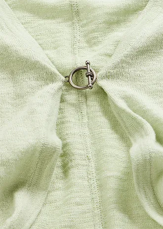 Fijn gebreid vest van puur katoen • licht rietgroen • bonprix online shop