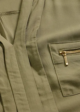 Tunika blúz puha viszkózból • olívazöld • bonprix áruház