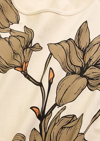 Shirt • naturel-zwart-licht olijfgroen • bonprix online shop