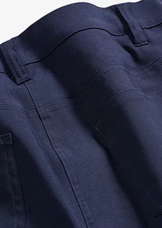 Spodnie ze stretchem o kroju bootcut • ciemnoniebieski • sklep bonprix