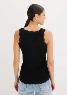 Top van zachte viscose-mix ( set van 2) • zwart+wolwit • bonprix online shop