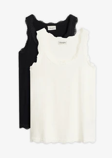 Top van zachte viscose-mix ( set van 2)