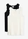 Top van zachte viscose-mix ( set van 2), Kleur: zwart+wolwit