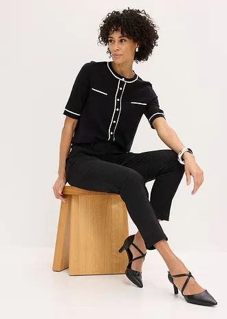 Stretch broek • zwart • bonprix online shop