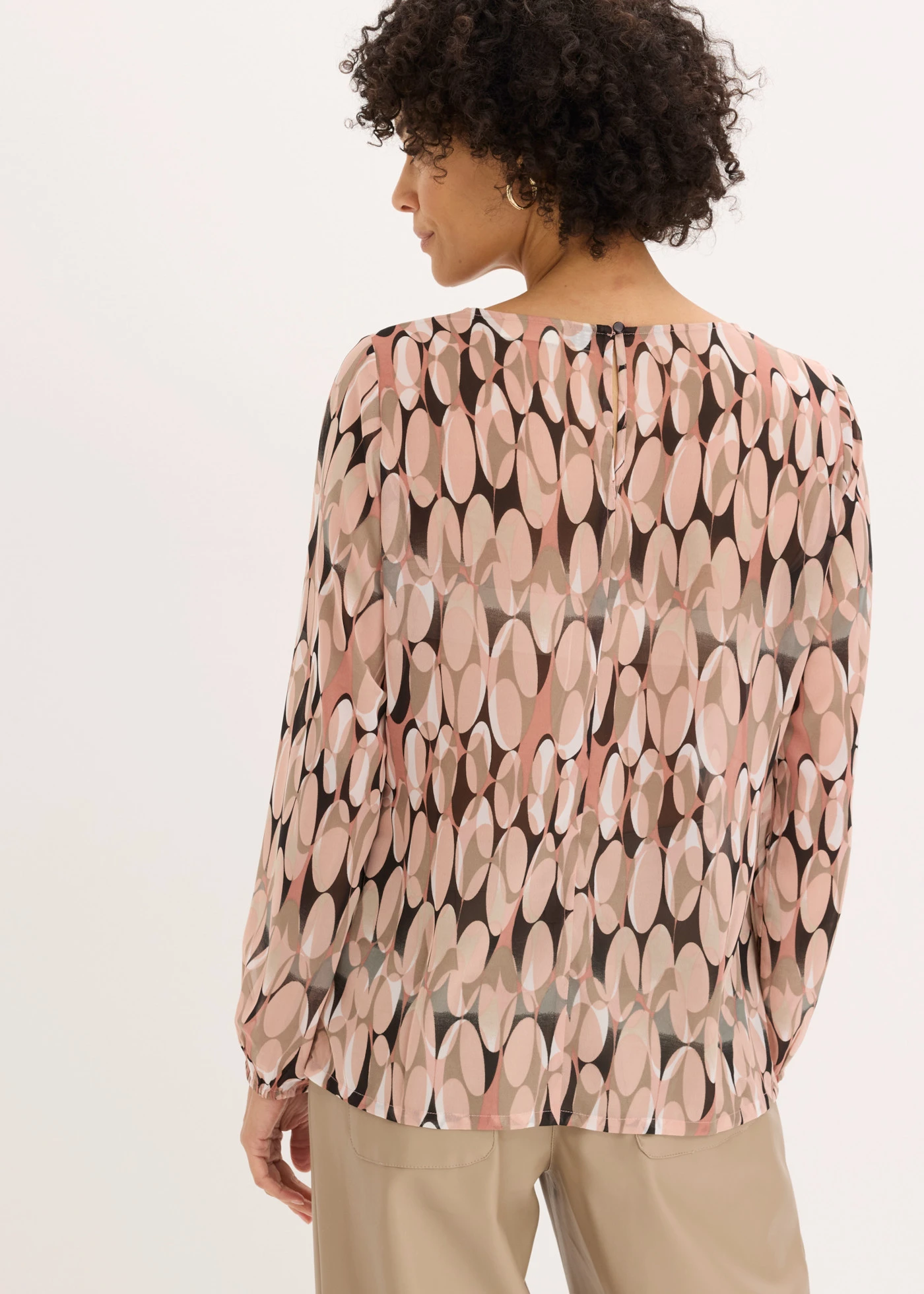 Blouse longue et légère • rose vintage imprimé • product-page.page-title-suffix
