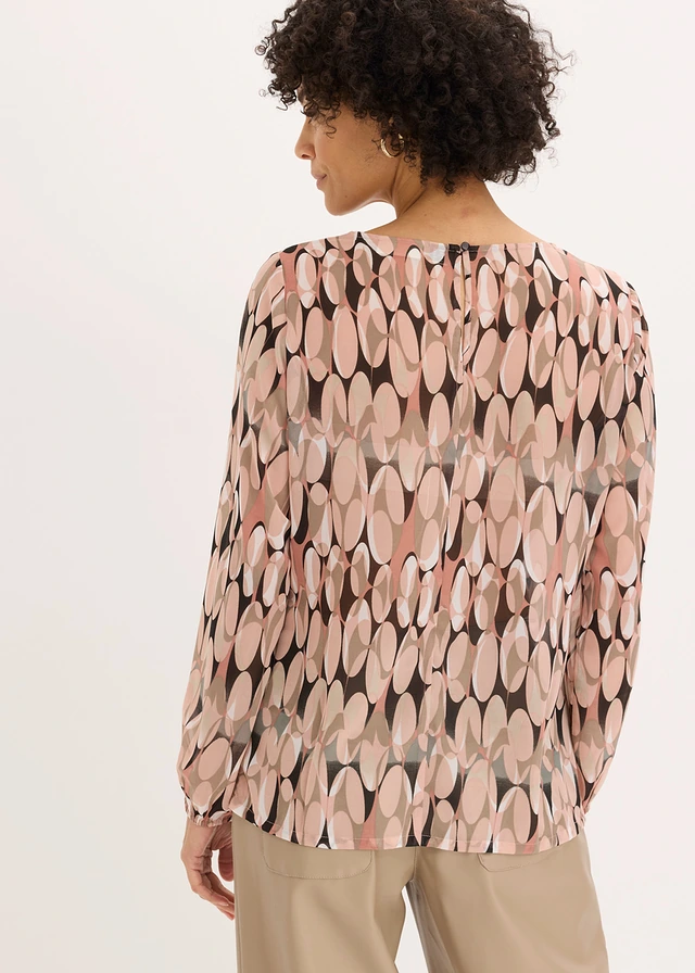 Blouse-tunique, Couleur: rose vintage imprimé