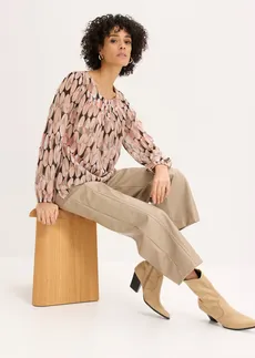 Tuniková halenka • vintage růžová s potiskem • bonprix obchod