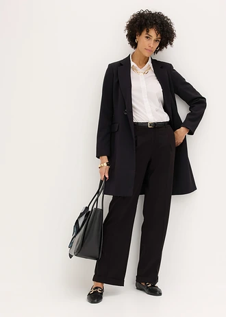 Pantaloni cu pense • negru • magazin bonprix