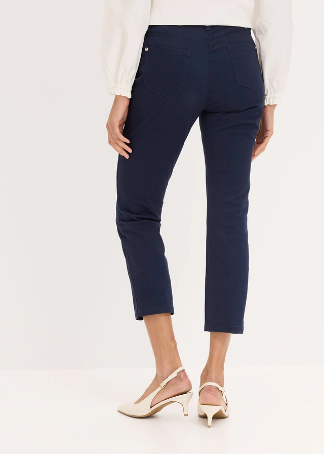 7/8 stretchbroek, Kleur: donkerblauw