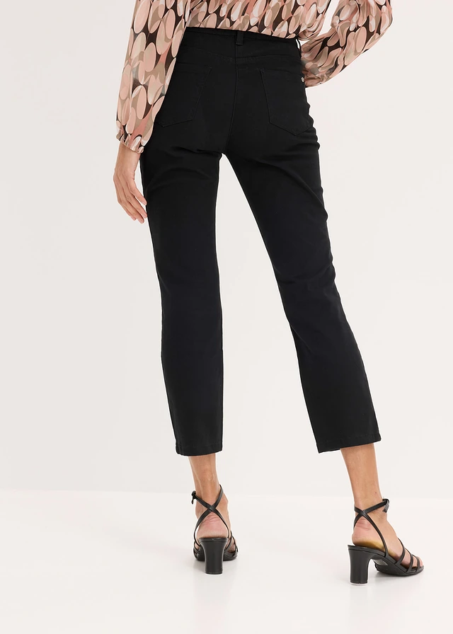 7/8 stretchbroek, Kleur: zwart