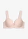 Soutien-gorge à coques et bretelles rembourrées, Couleur: rose clair