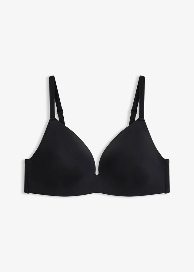 Soutien-gorge à coques, sans armatures ni coutures • noir • Boutique bonprix