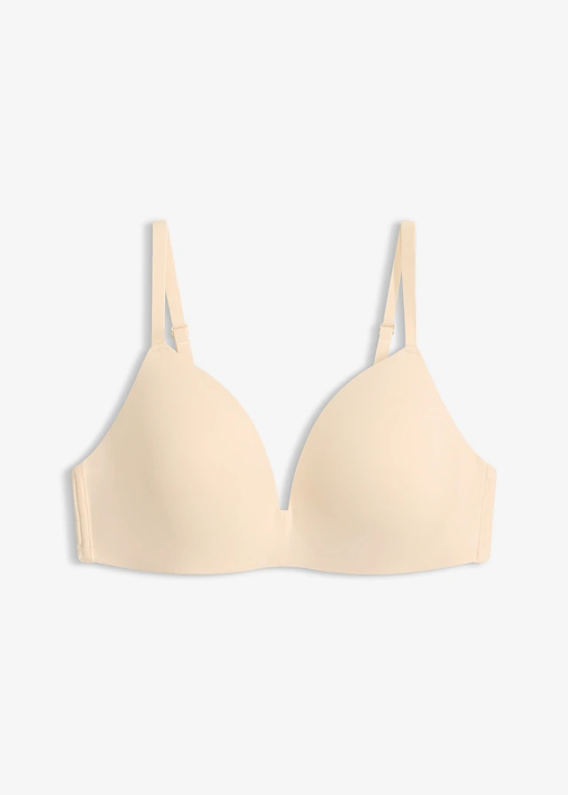 Soutien-gorge à coques, sans armatures ni coutures • beige sable • Boutique bonprix