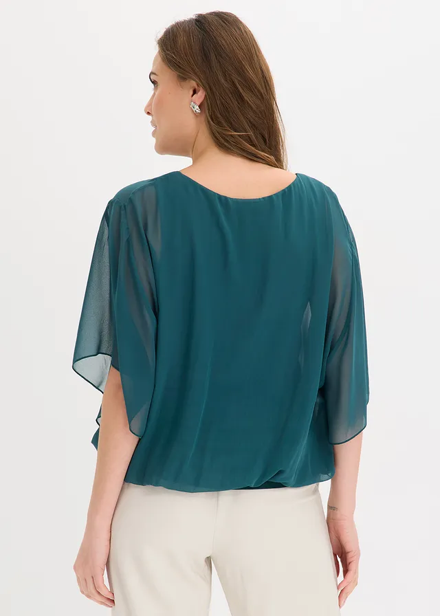 Blouse en mousseline • vert profond • product-page.page-title-suffix