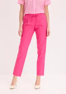 Pantalon en lin mélangé • fuchsia • Boutique bonprix