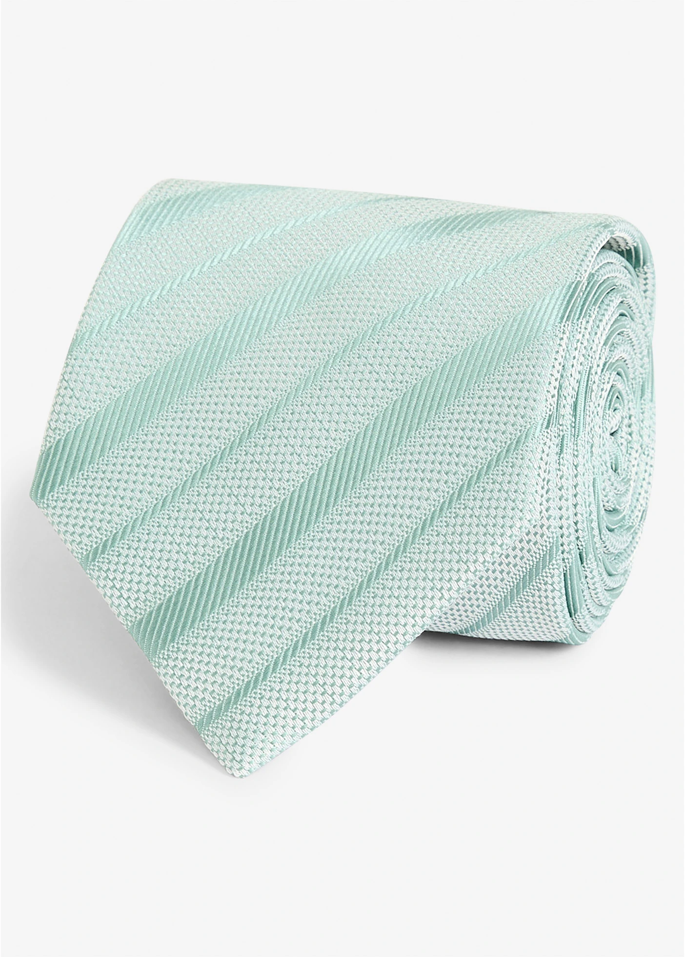 Pochet en stropdas (2-dlg. set) • rookgroen-wolwit gestreept • bonprix online shop