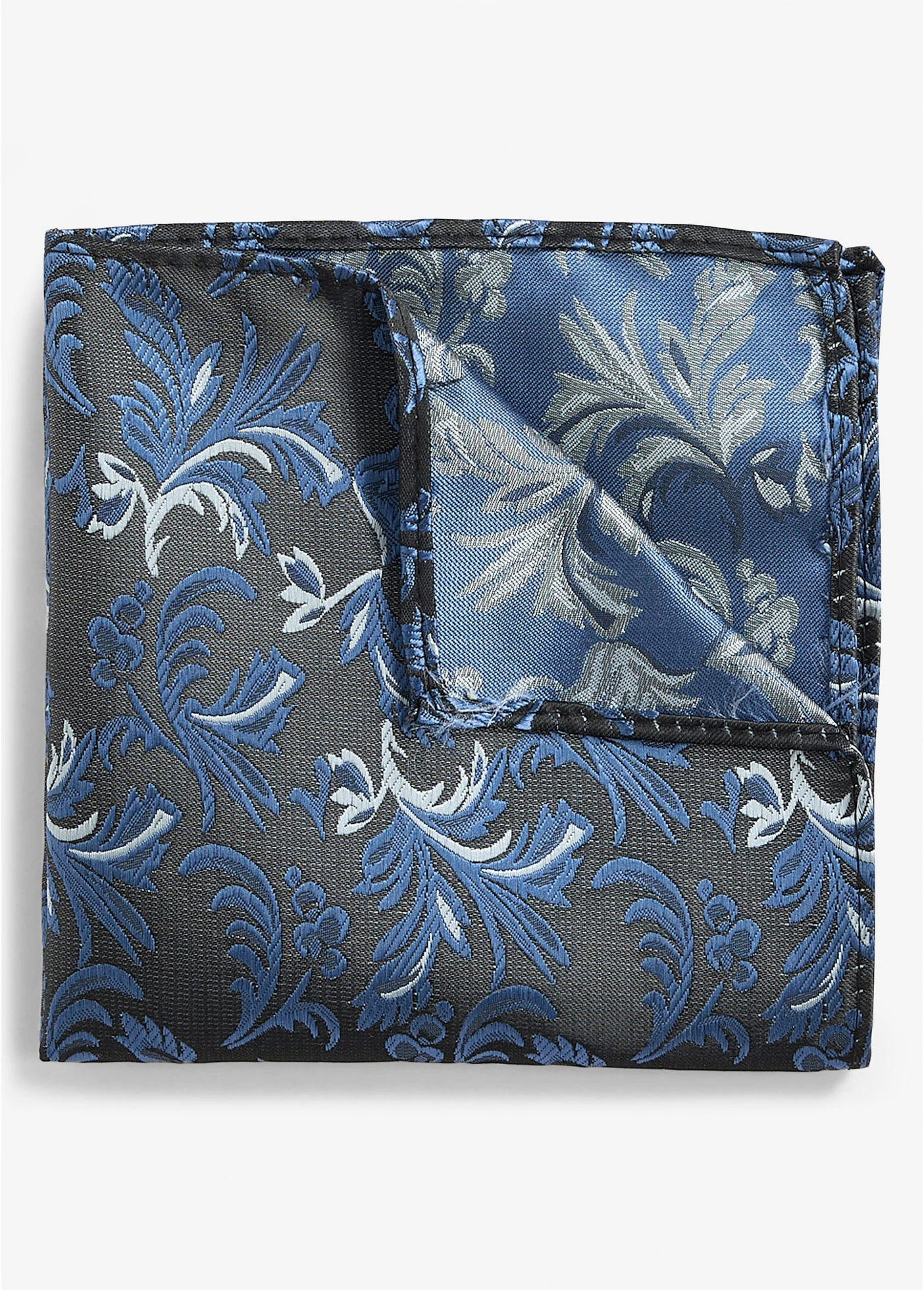 Pochet en stropdas (2-dlg. set) • zwart-donkerblauw-lichtblauw paisley • bonprix online shop
