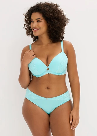 Chilot hipster din dantelă moale, culoare: albastru/acvamarin