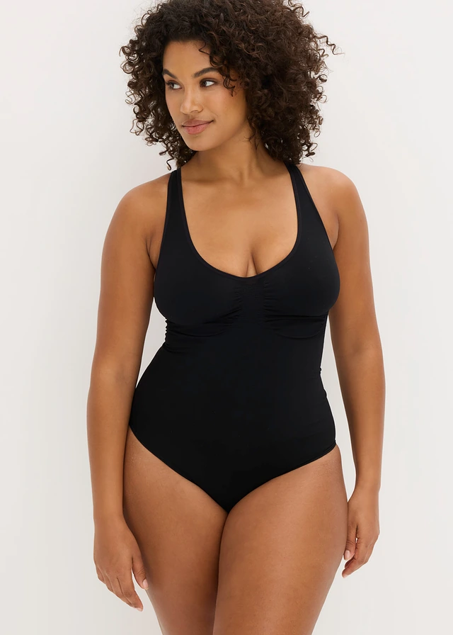 Naadloze medium corrigerende body, Kleur: zwart
