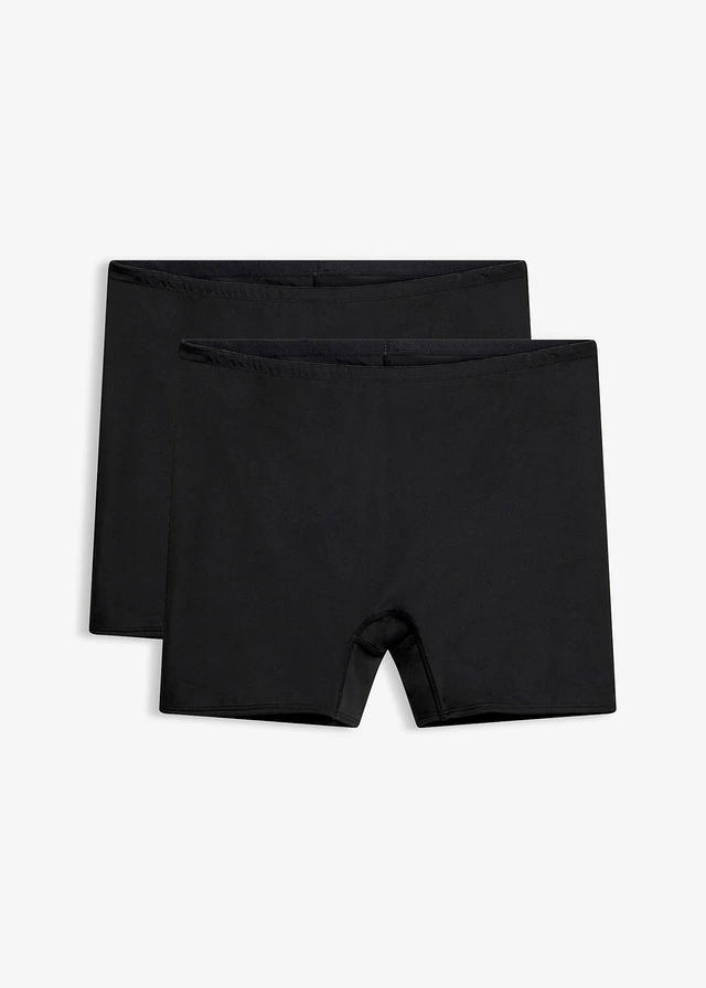 Alakformáló nadrág közepes formáló hatással (2 db-os csomag) • 2 db fekete • bonprix áruház